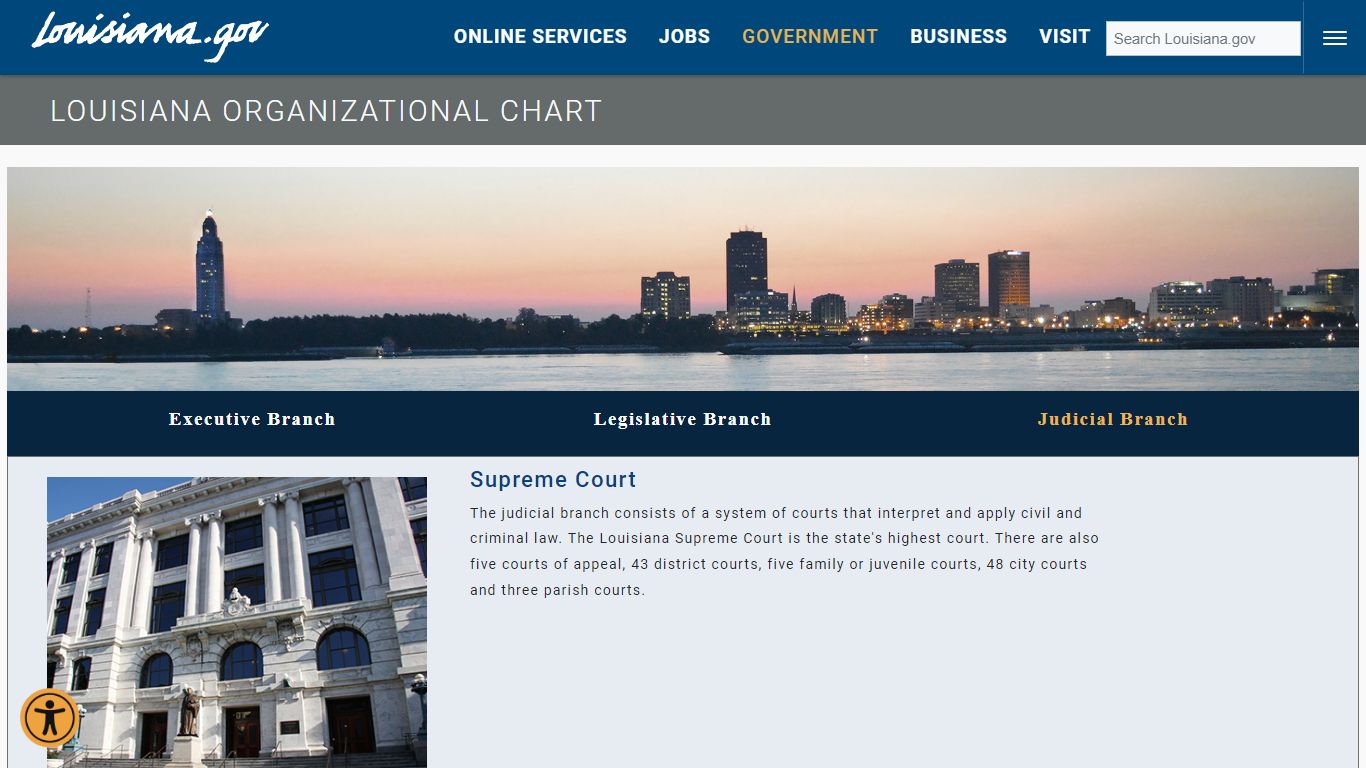 Judicial Branch - The official website of Louisiana